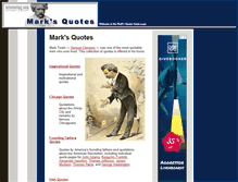 Tablet Screenshot of marksquotes.com